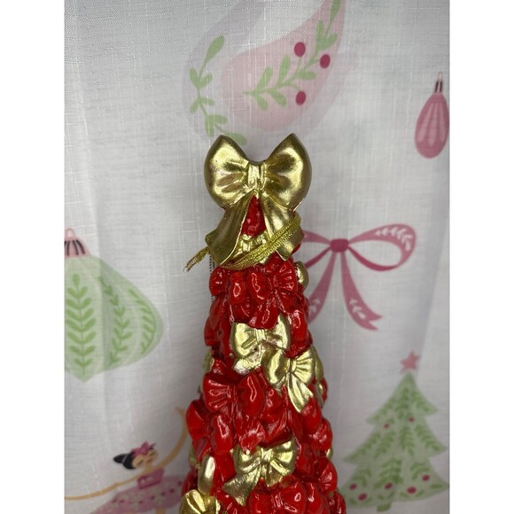 Cupcakes and Cashmere Red and Gold Bow Tree - Picture 2 of 6